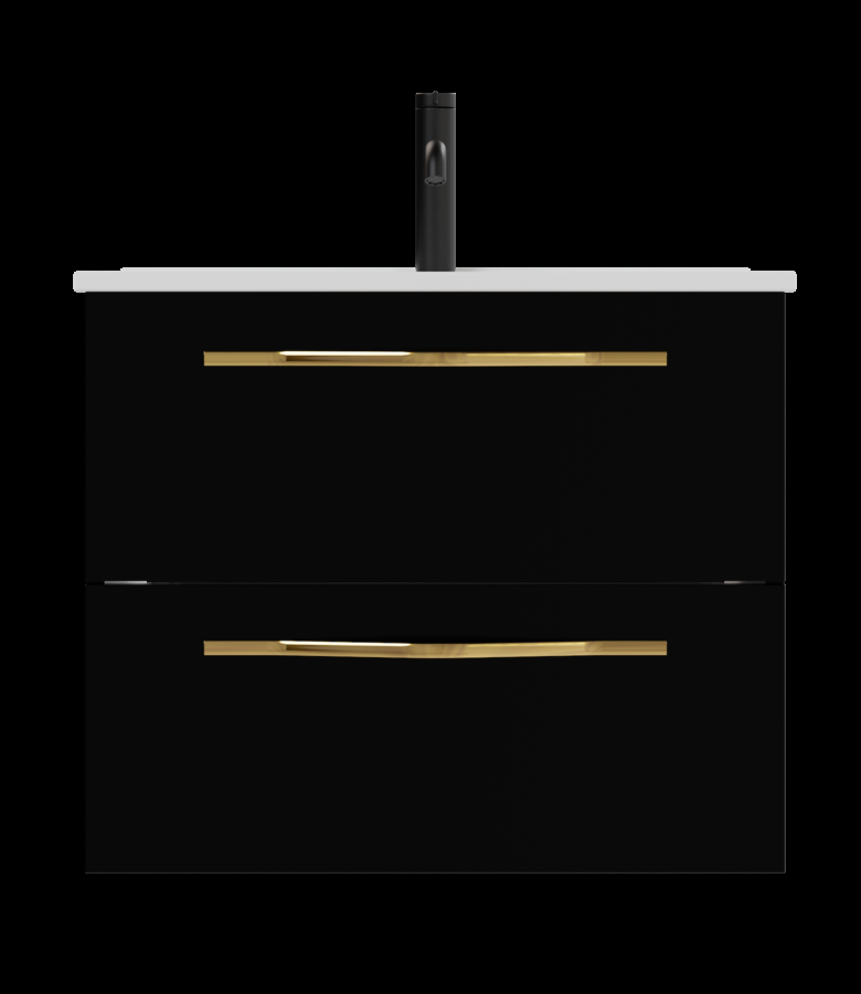 Badplaats Badkamermeubel Reno 60cm - Hoogglans Zwart