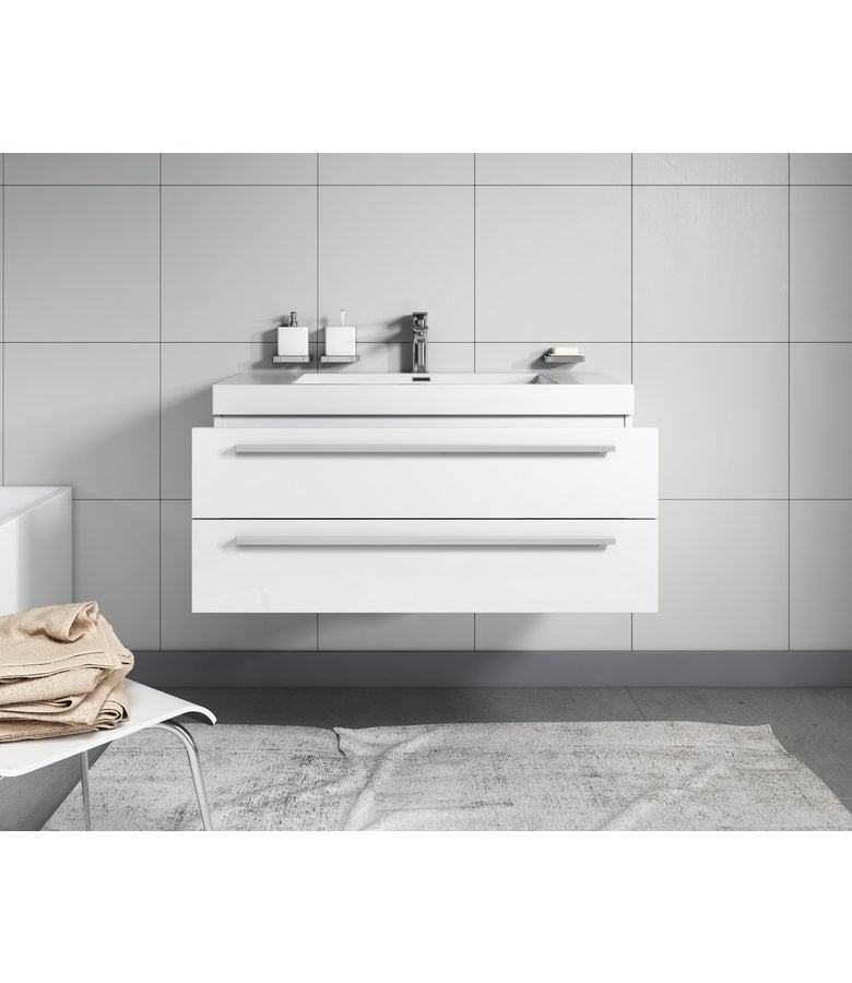 Badplaats Badkamermeubel Rome 100cm - Hoogglans Wit