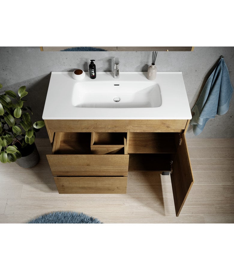 Badplaats Badkamermeubel Salzburg 100cm - Eiken