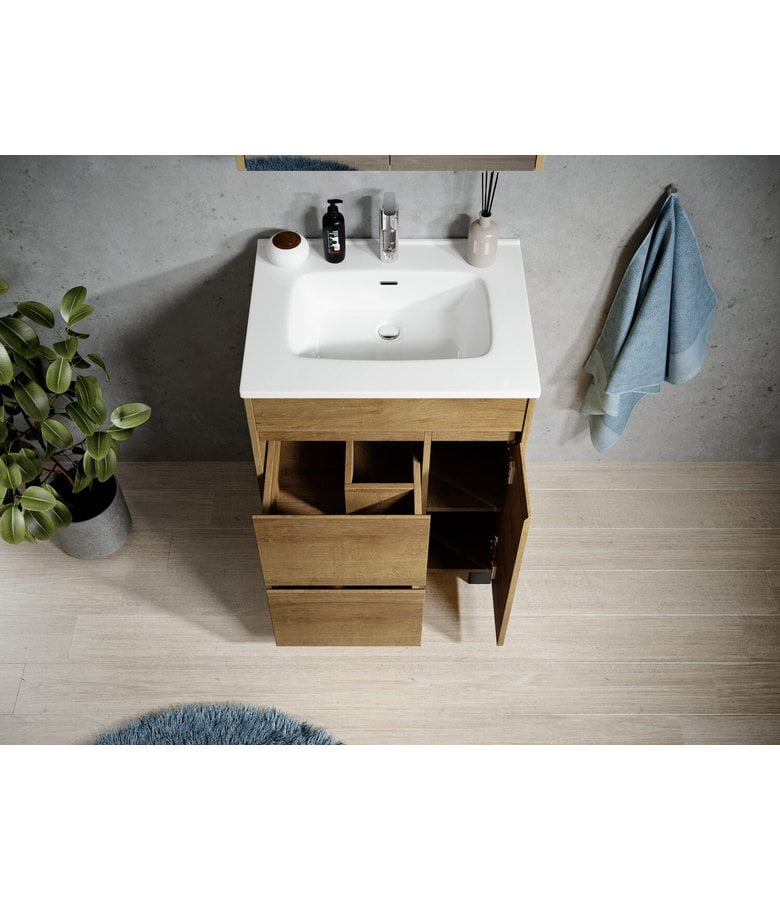 Badplaats Badkamermeubel Salzburg 60cm - Eiken