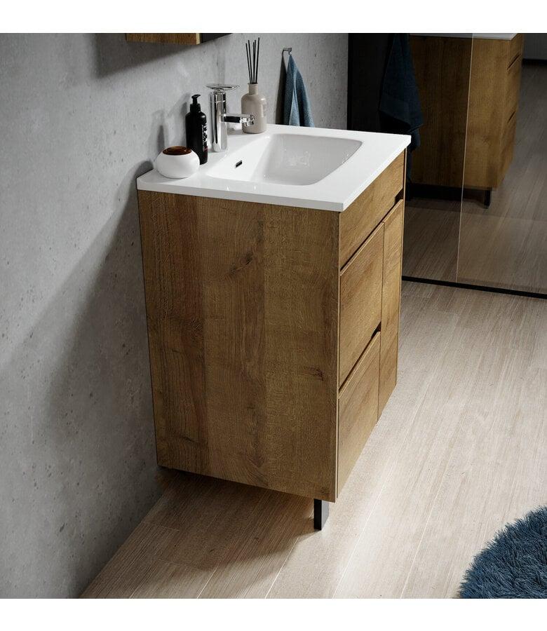 Badplaats Badkamermeubel Salzburg 60cm - Eiken