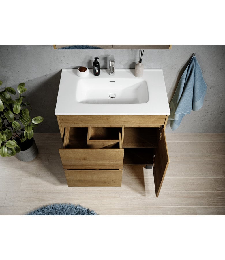 Badplaats Badkamermeubel Salzburg 80cm - Eiken