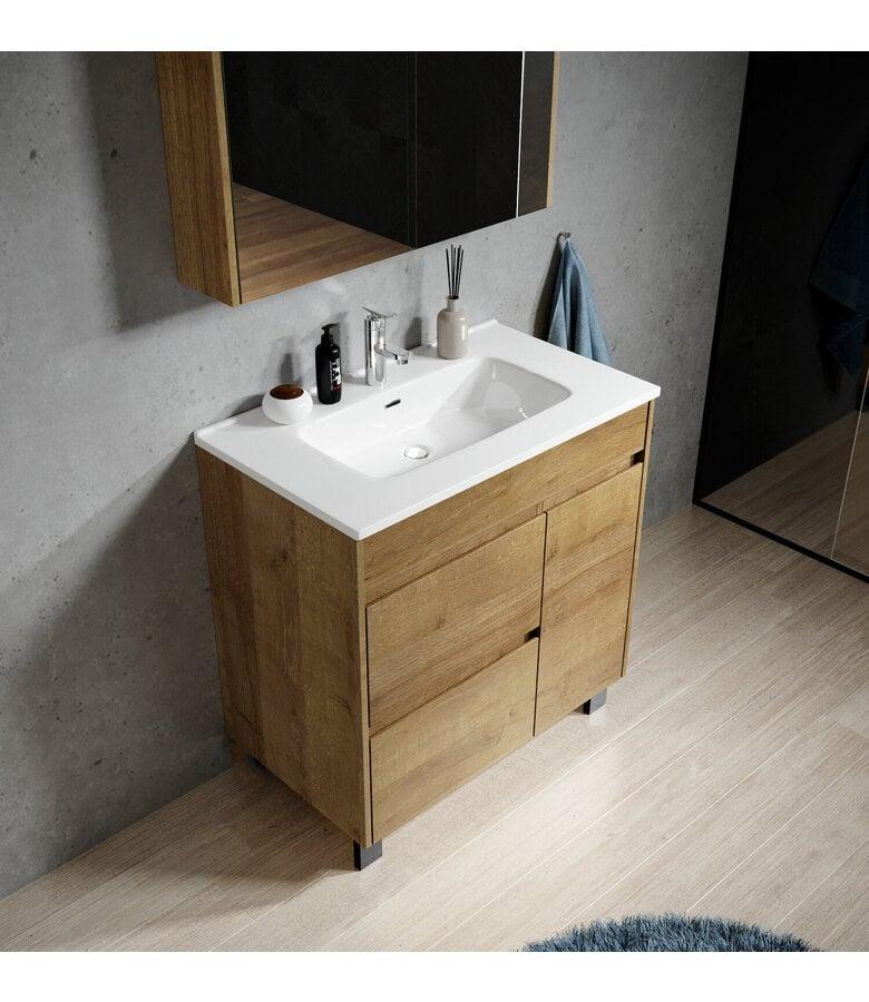 Badplaats Badkamermeubel Salzburg 80cm - Eiken