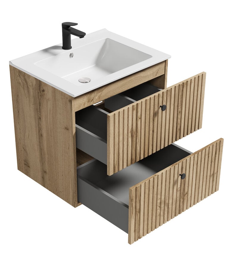 Badplaats Badkamermeubel Saros 60cm - Eiken