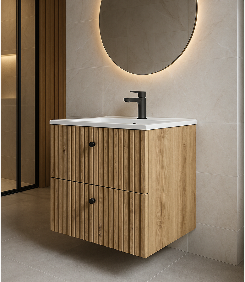 Badplaats Badkamermeubel Saros 60cm - Eiken