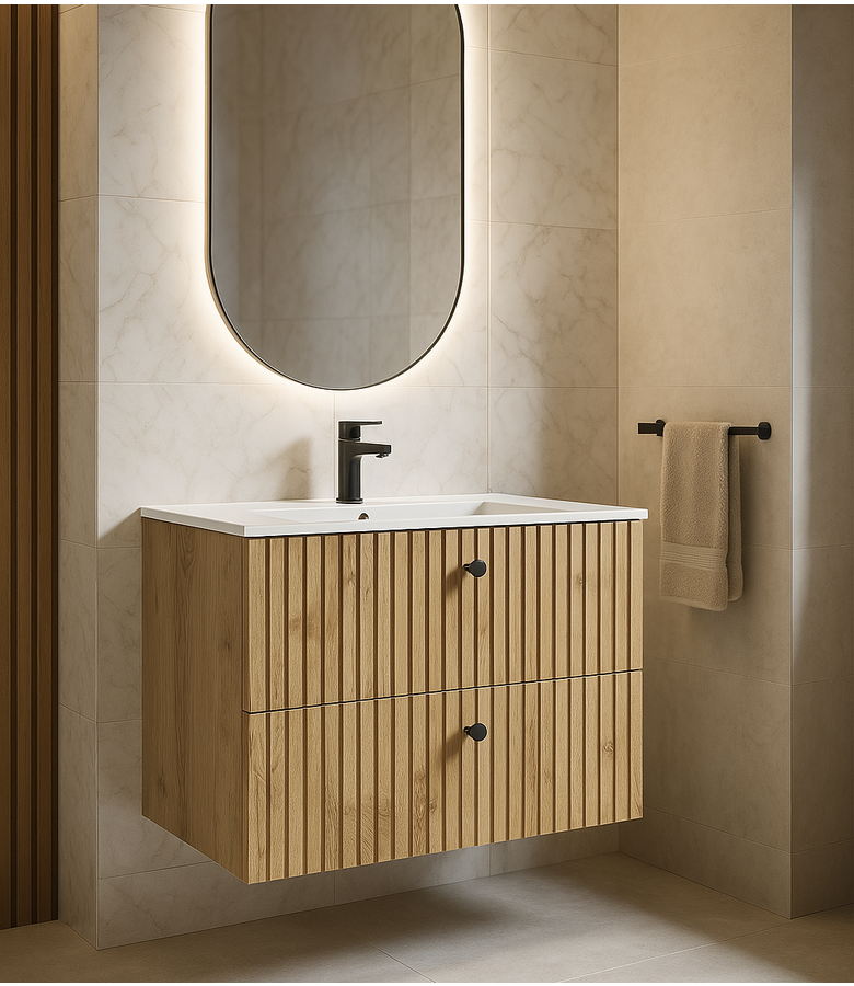 Badplaats Badkamermeubel Saros 80cm - Eiken