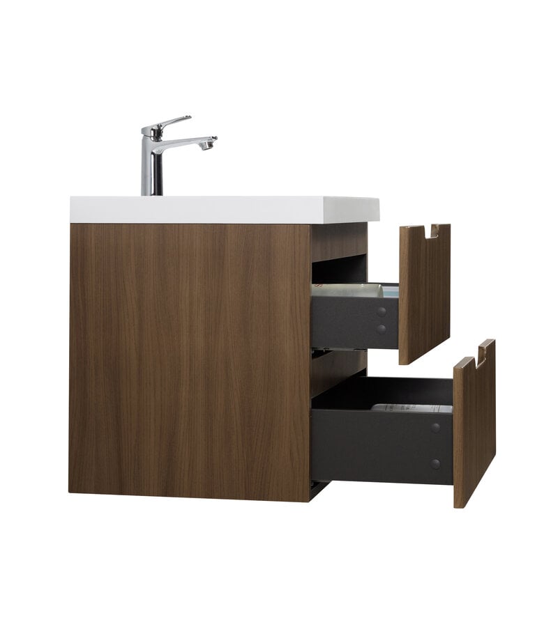 Badplaats Badkamermeubel Thermis 100cm - Bruin Teak