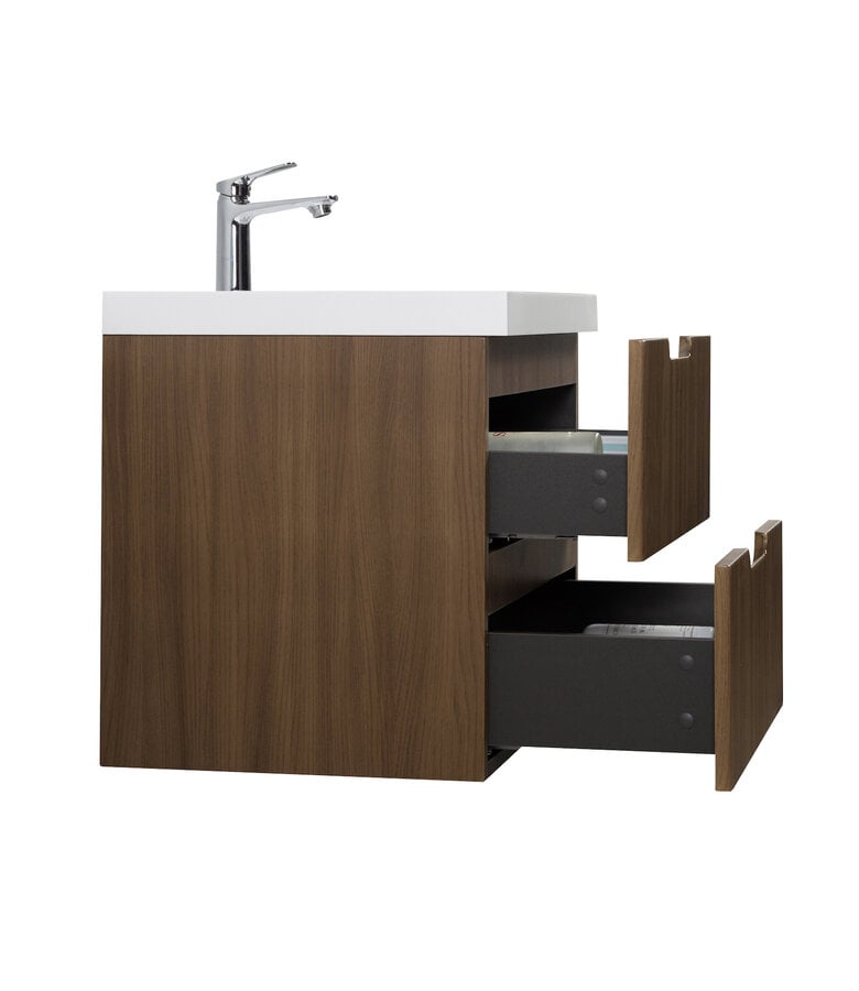 Badplaats Badkamermeubel Thermis 60cm - Bruin Teak