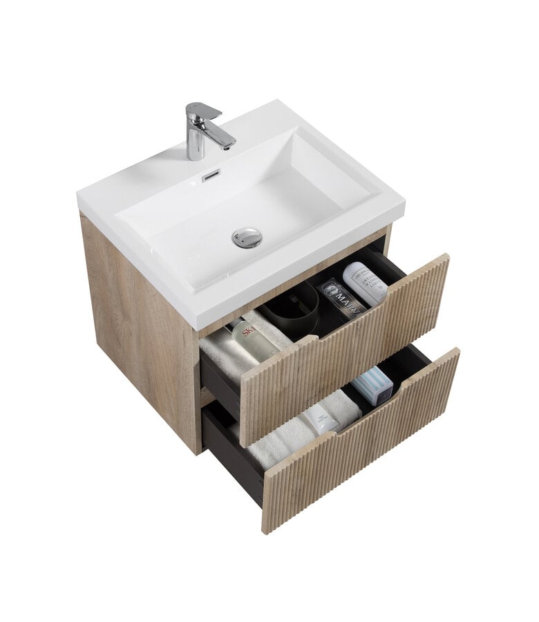 Badplaats Badkamermeubel Thermis 60cm - Licht Eiken