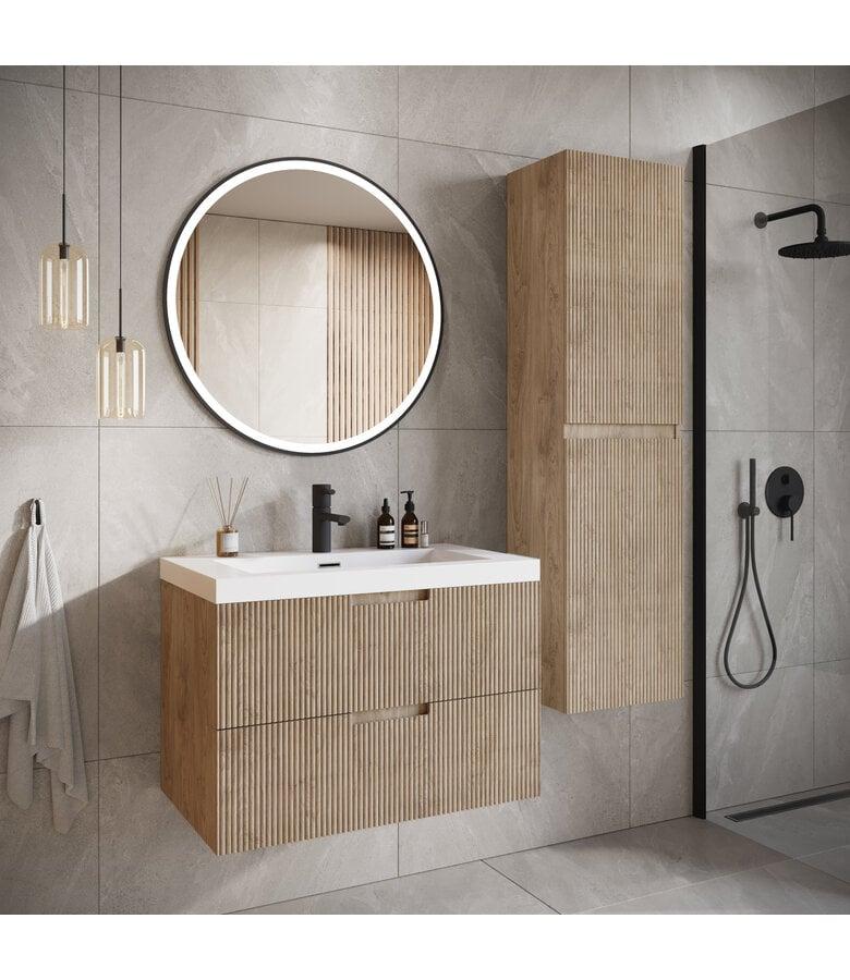 Badplaats Badkamermeubel Thermis 60cm - Licht Eiken