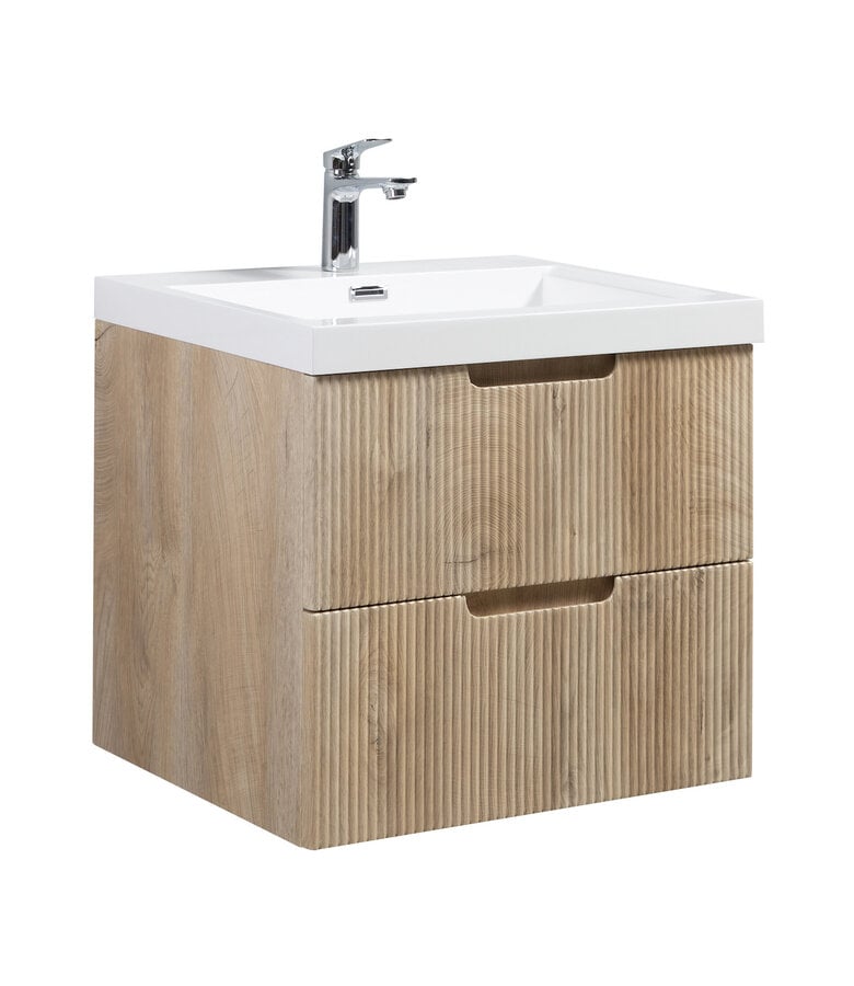 badplaats Badkamermeubel Thermis 60cm - licht eiken