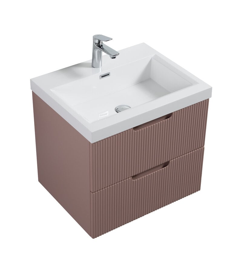 Badplaats Badkamermeubel Thermis 60cm - Mat Roze