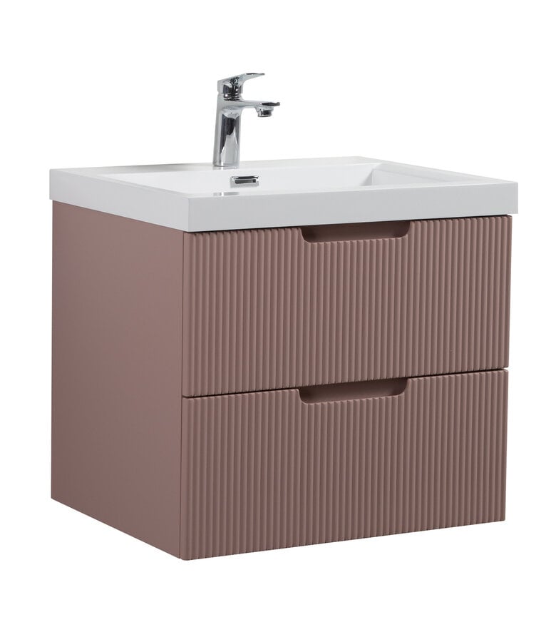 badplaats Badkamermeubel Thermis 60cm - mat roze badplaats Badkamermeubel Thermis 60cm - mat roze