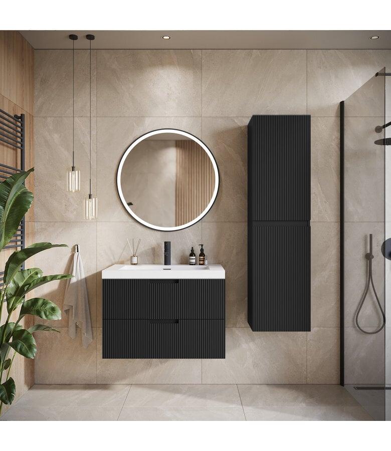 Badplaats Badkamermeubel Thermis 60cm - Mat Zwart