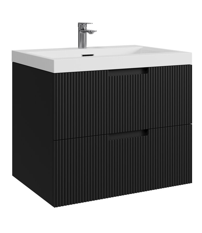 badplaats Badkamermeubel Thermis 60cm - mat zwart