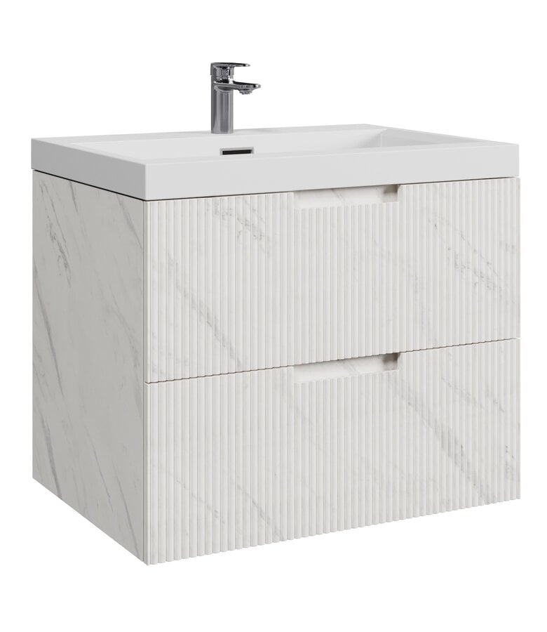 badplaats Badkamermeubel Thermis 60cm - wit marmer