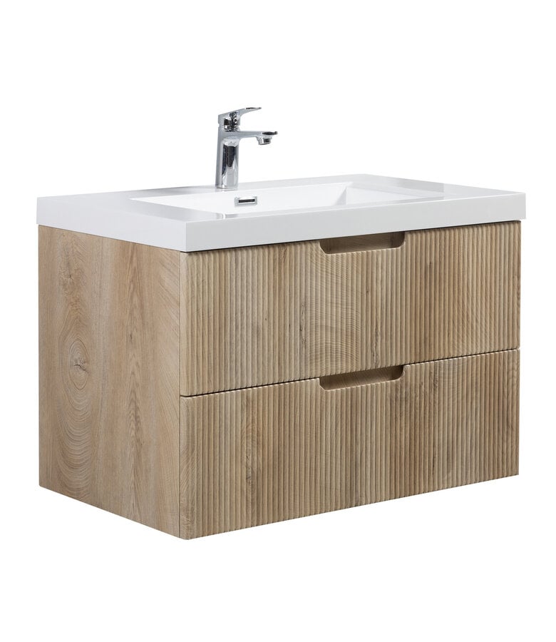 badplaats Badkamermeubel Thermis 80cm - licht eiken badplaats Badkamermeubel Thermis 80cm - licht eiken