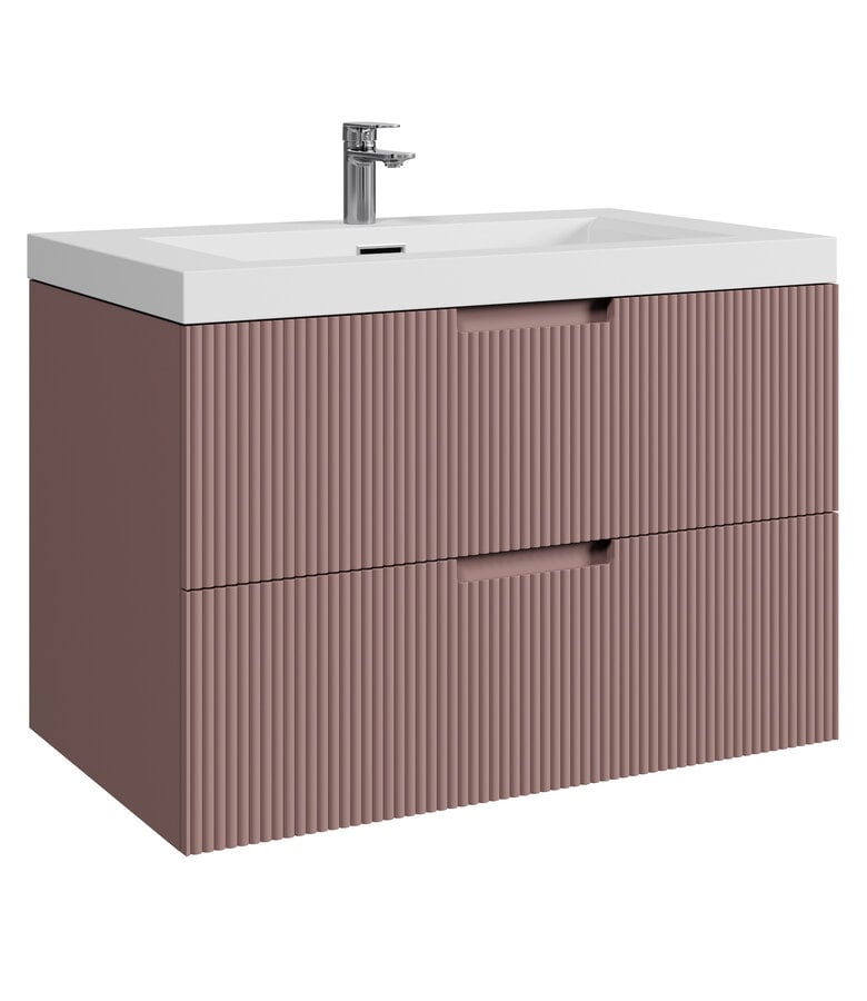 badplaats Badkamermeubel Thermis 80cm - mat roze