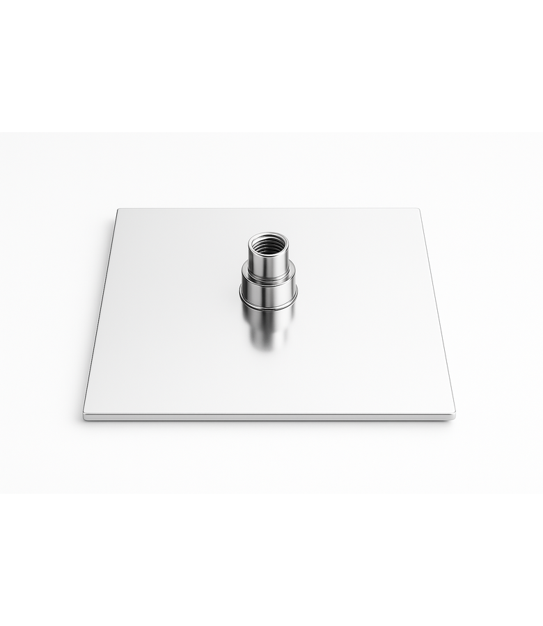 badplaats Douchekop vierkant 20 x 20 cm - chroom