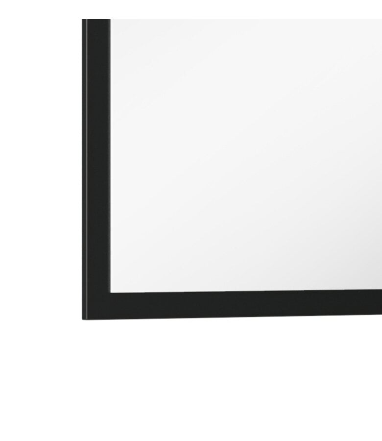 Badplaats Spiegel Sierra 60 X 1 6 X 53cm - Mat Zwart