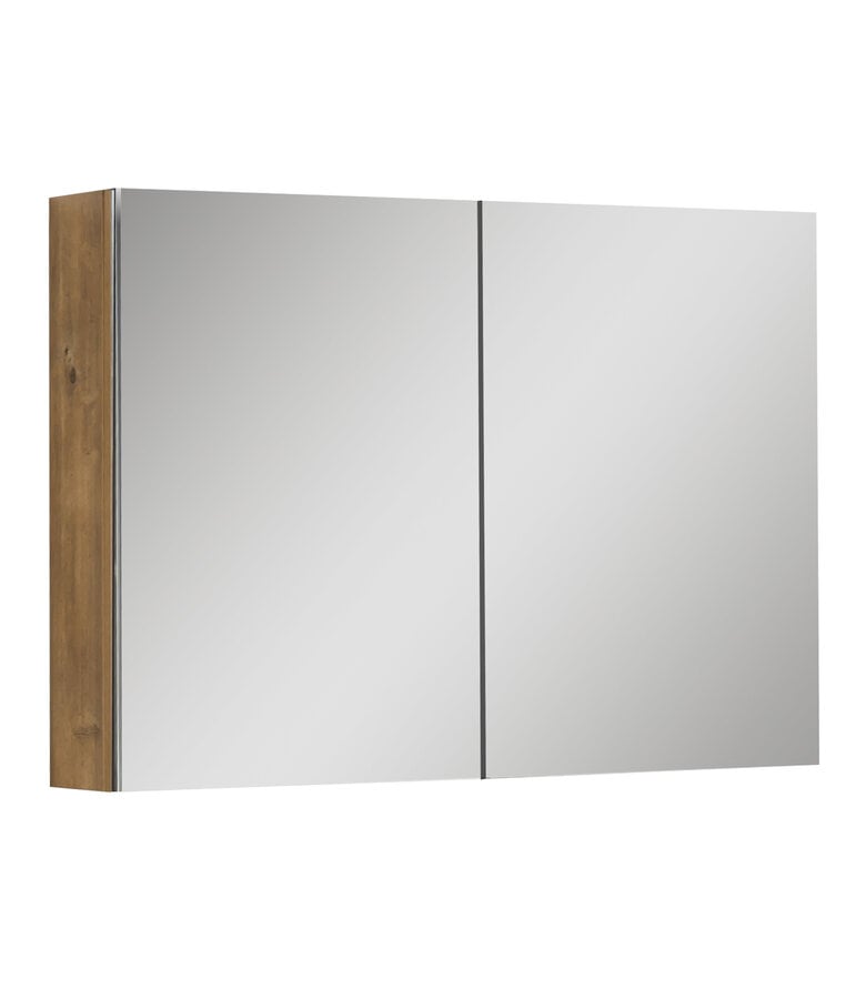 badplaats Spiegelkast Cuba 100 x 16 x 72 cm - eiken