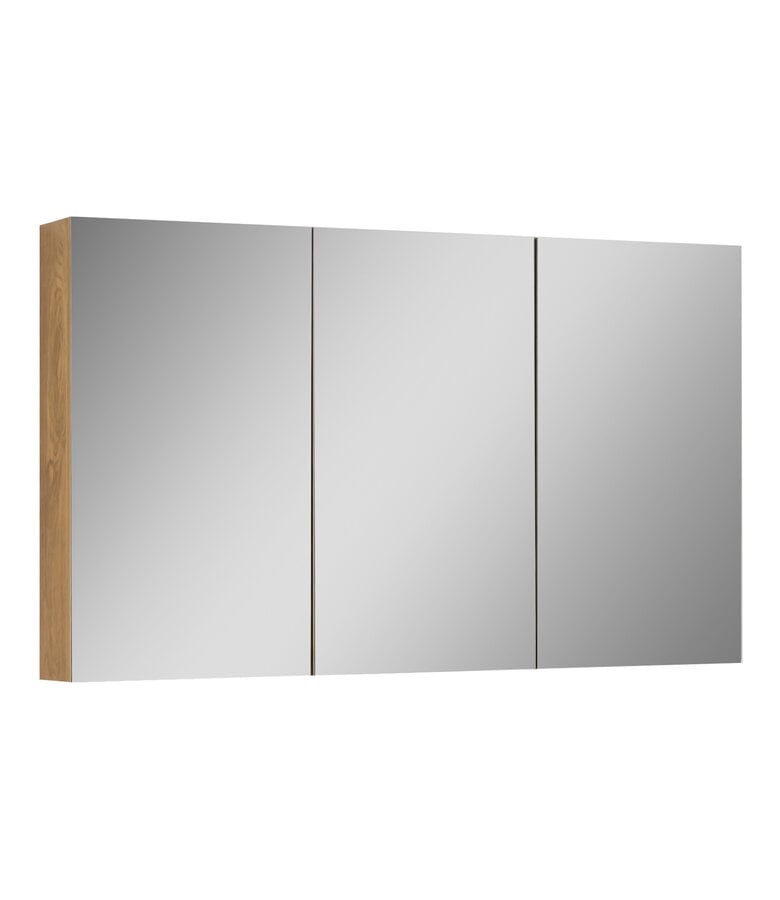 badplaats Spiegelkast Cuba 120 x 16 x 70 cm - eiken