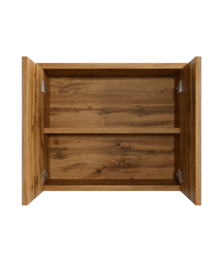 Badplaats Spiegelkast Toledo 80 X 20 X 60 Cm - Eiken