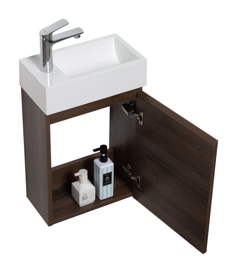 Badplaats Toiletmeubel Angela 40cm - Bruin Eiken