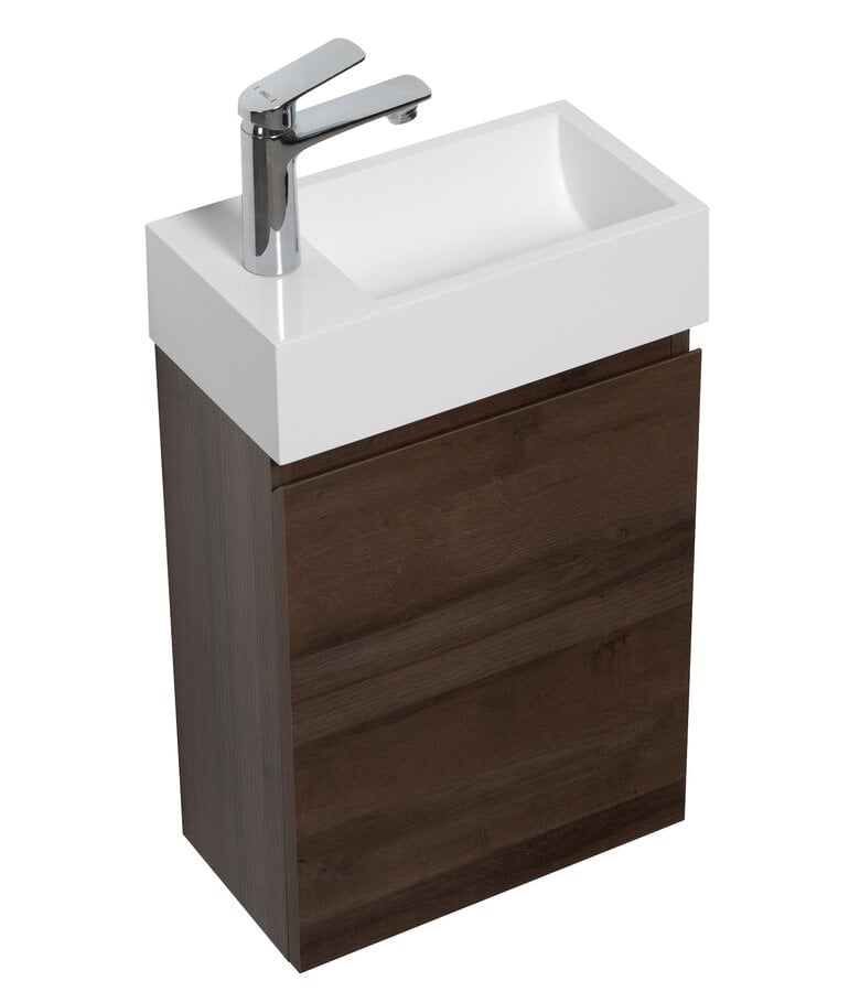 Badplaats Toiletmeubel Angela 40cm - Bruin Eiken