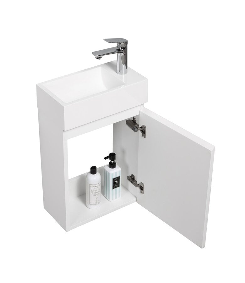 Badplaats Toiletmeubel Angela 40cm - Hoogglans Wit