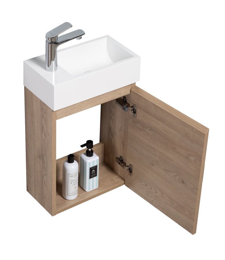 Badplaats Toiletmeubel Angela 40cm - Kastanje Eiken