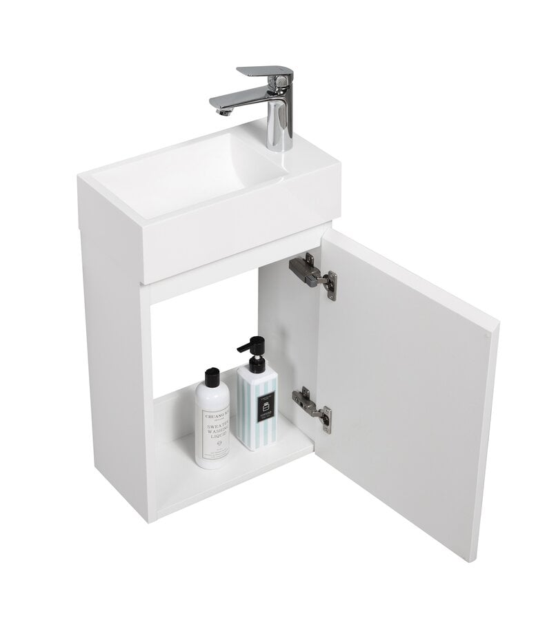 Badplaats Toiletmeubel Angela 40cm - Mat Wit