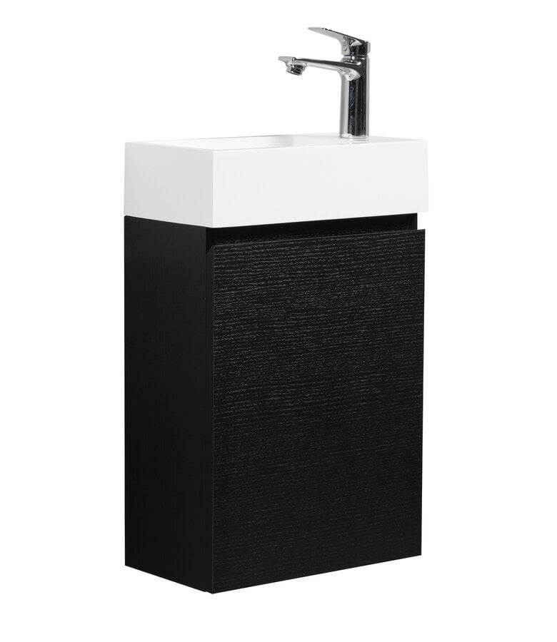 badplaats Toiletmeubel Angela 40cm - zwart houtnerf