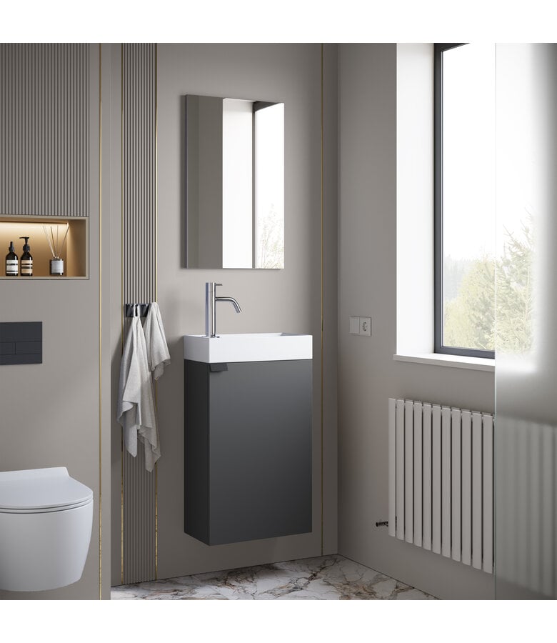 Badplaats Toiletmeubel Apollo 40cm - Antraciet