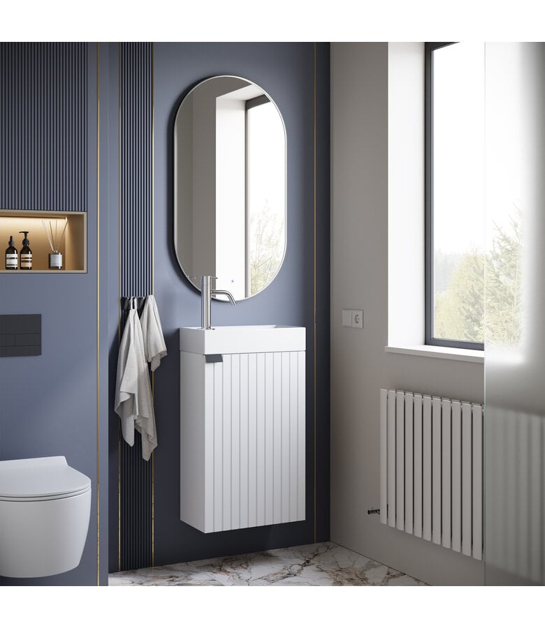 Badplaats Toiletmeubel Bosco 40cm - Mat Wit