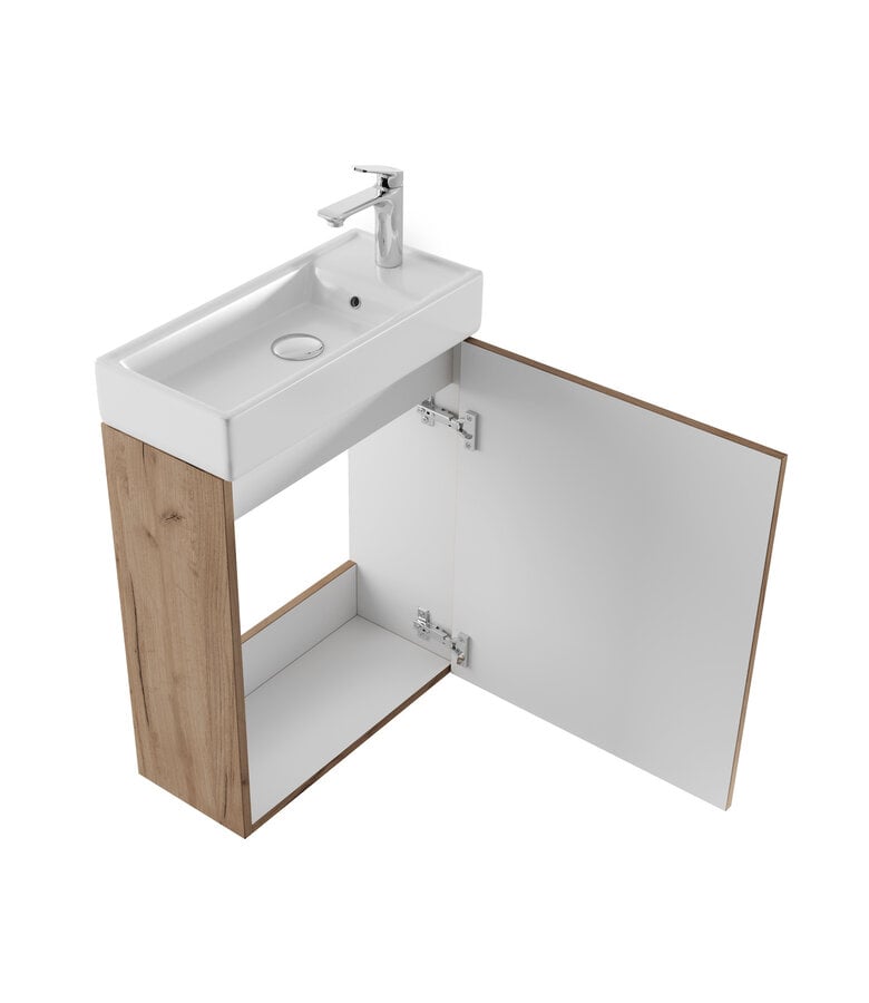 Badplaats Toiletmeubel Keno 50cm - Bruin Eiken