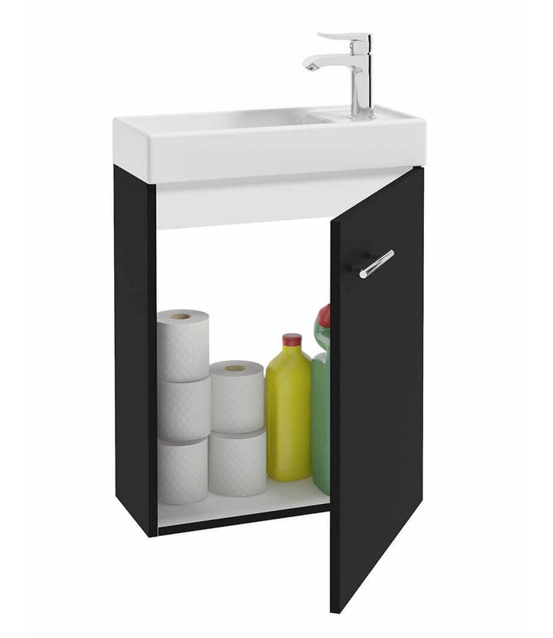 Badplaats Toiletmeubel Keno 50cm - Mat Zwart