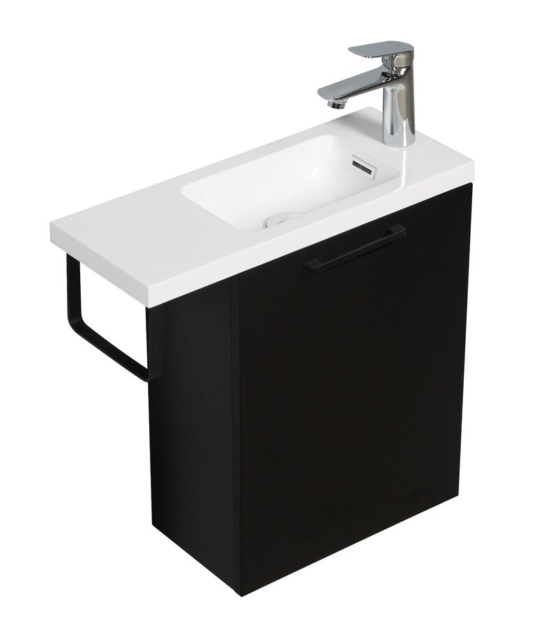 Badplaats Toiletmeubel Neves 55cm - Mat Zwart