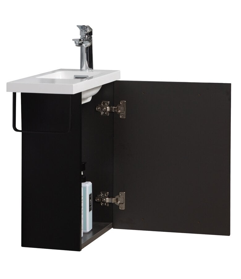 Badplaats Toiletmeubel Neves 55cm - Mat Zwart