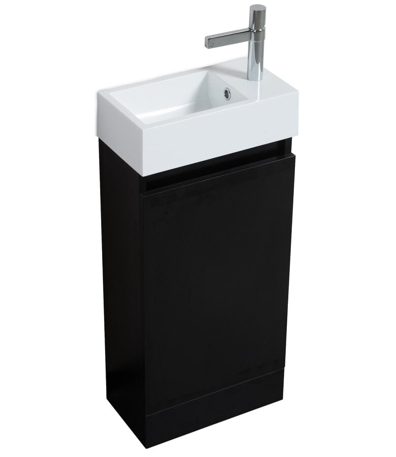 Badplaats Toiletmeubel Peru 40cm - Mat Zwart