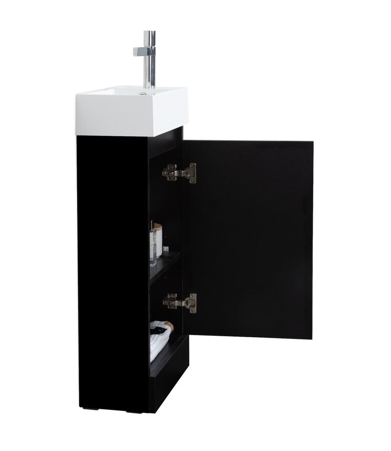 Badplaats Toiletmeubel Peru 40cm - Mat Zwart