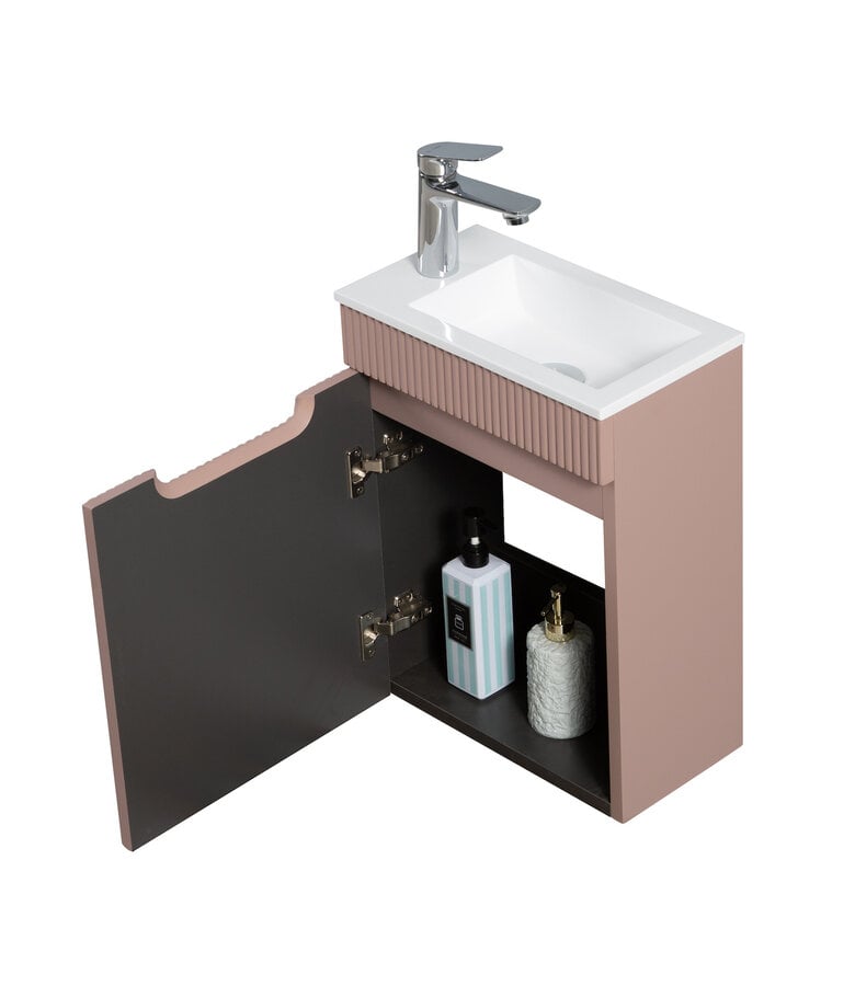 Badplaats Toiletmeubel Thermis 40cm - Mat Roze