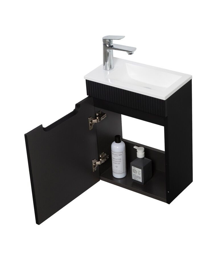 Badplaats Toiletmeubel Thermis 40cm - Mat Zwart