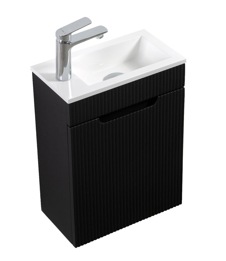 Badplaats Toiletmeubel Thermis 40cm - Mat Zwart