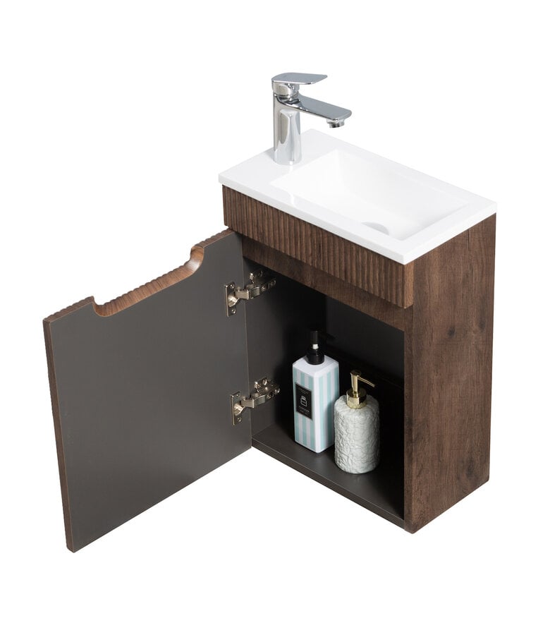 Badplaats Toiletmeubel Thermis 40cm - Walnoot Bruin