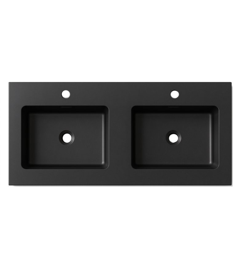 Badplaats Wastafel Angela 120cm - Zwart