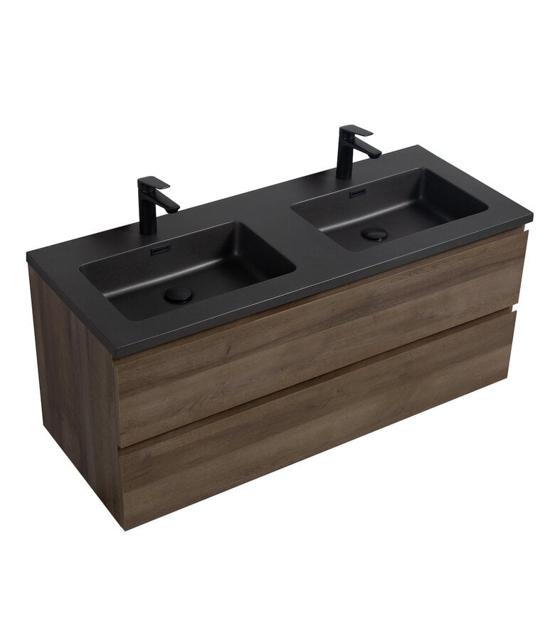 Badplaats Wastafel Angela 120cm - Zwart