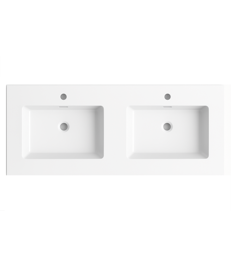 Badplaats Wastafel Angela 140cm - Wit