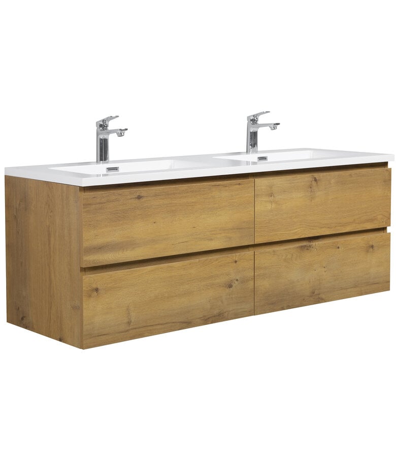 Badplaats Wastafel Angela 140cm - Wit