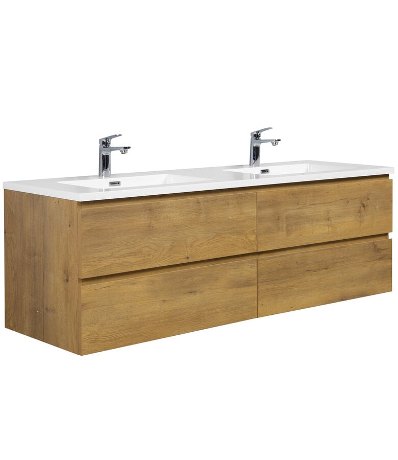 Badplaats Wastafel Angela 160cm - Wit